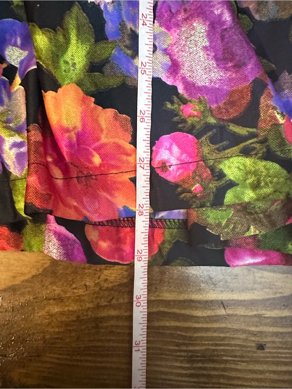 Mix Nouveau Skirt Size Large Floral Pockets On The Side - Picture 6 of 10